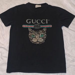 Vintage logo Gucci mystic cat T-shirt